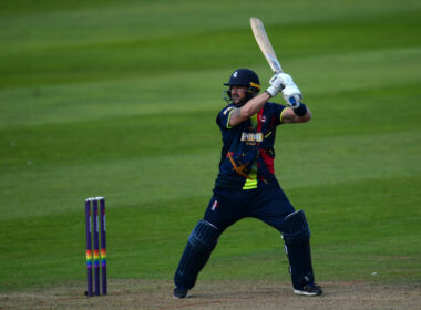 Darren Stevens bats for Kent against Somerset in the T20 Blast