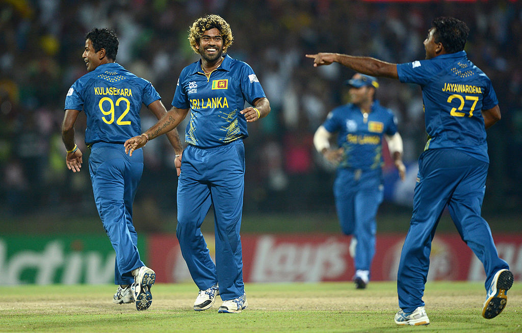 Nuwan Kulasekara and Lasith Malinga during Sri Lanka's ultimately successful 2014 World T20 campaign