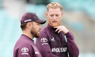 England head coach Brendon McCullum (left) and Ben Stokes are staying in South Australia for now
