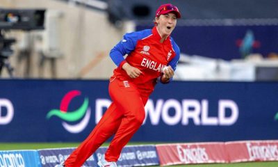 England’s fielding has showed a marked improvement, exemplified by this Alice Capsey catch