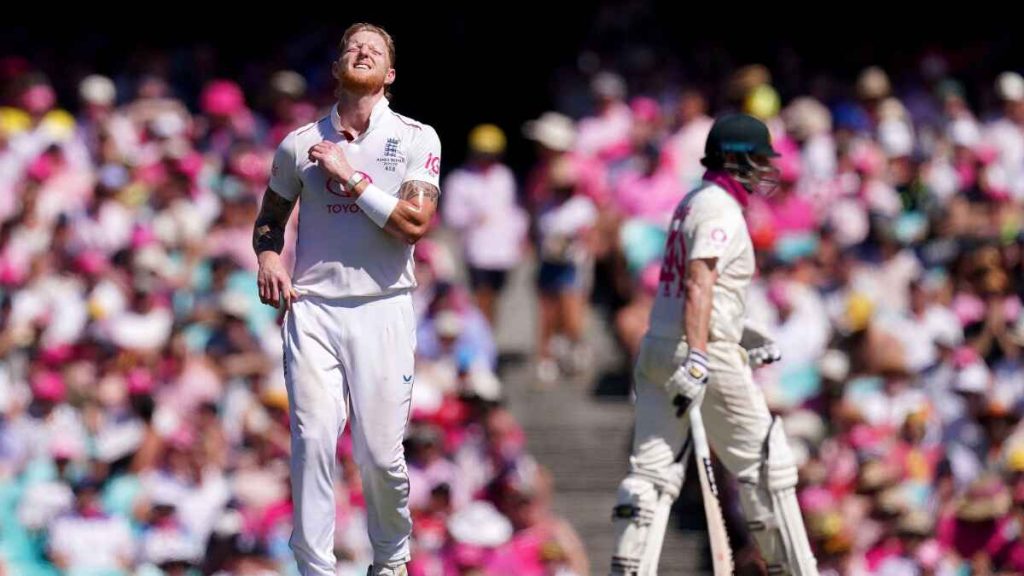 Ben Stokes looks frustrated