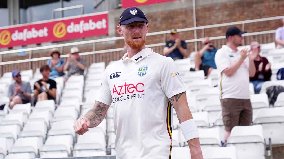 Durham’s Ben Stokes walks
