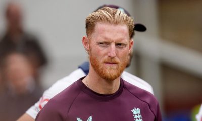 Ben Stokes on the pitch during an England match
