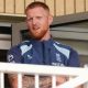Outgoing captain Ben Stokes watched from the balcony as England’s defeat was confirmed