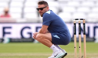 Brendon McCullum looks on