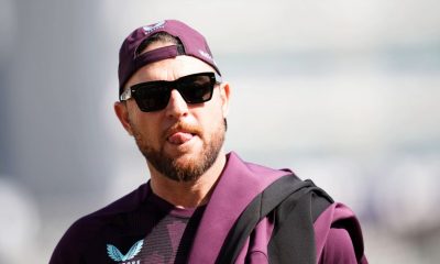 Brendon McCullum at England practice