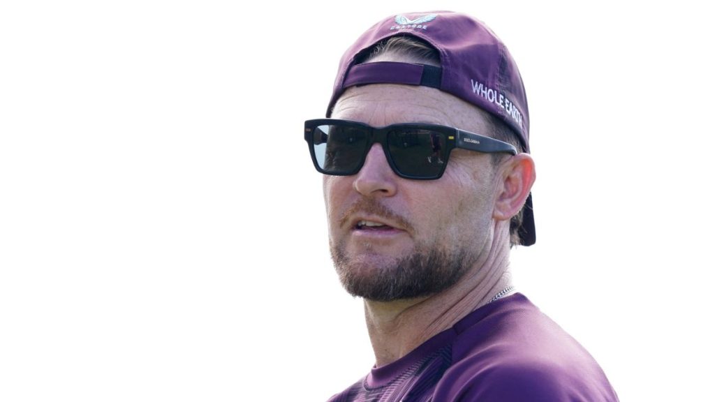 Brendon McCullum at England practice