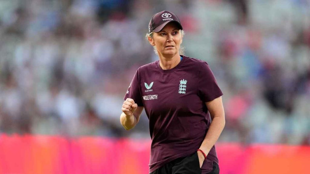 Charlotte Edwards on the field