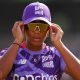 Davina Perrin playing in The Hundred