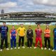 Players in their new kits in The Hundred