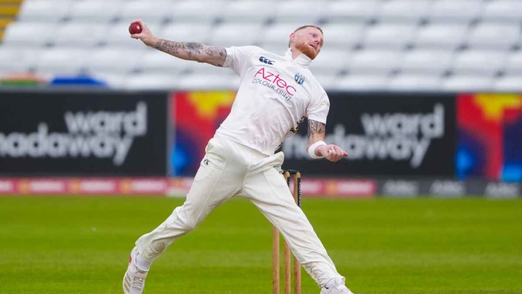 Ben Stokes in action for Durham on Friday