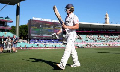 Jacob Bethell walks off the pitch in Sydney