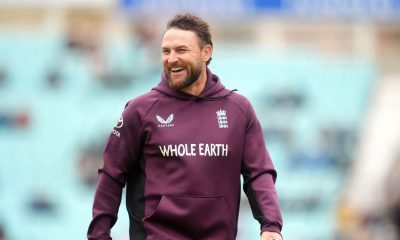 Brendon McCullum at England training