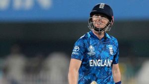 England’s Heather Knight walks off the field after losing her wicket