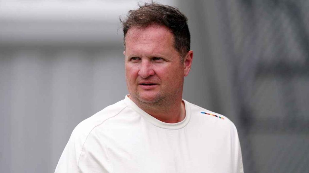 England managing director of cricket Rob Key looks on during a nets session at the Sydney Cricket Ground