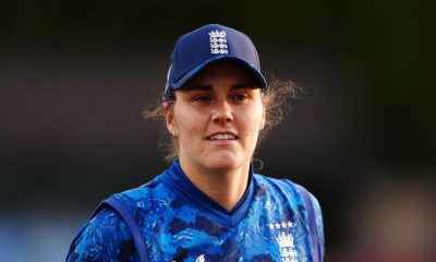 Nat Sciver-Brunt in the field for England