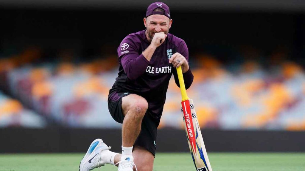 Brendon McCullum at England training