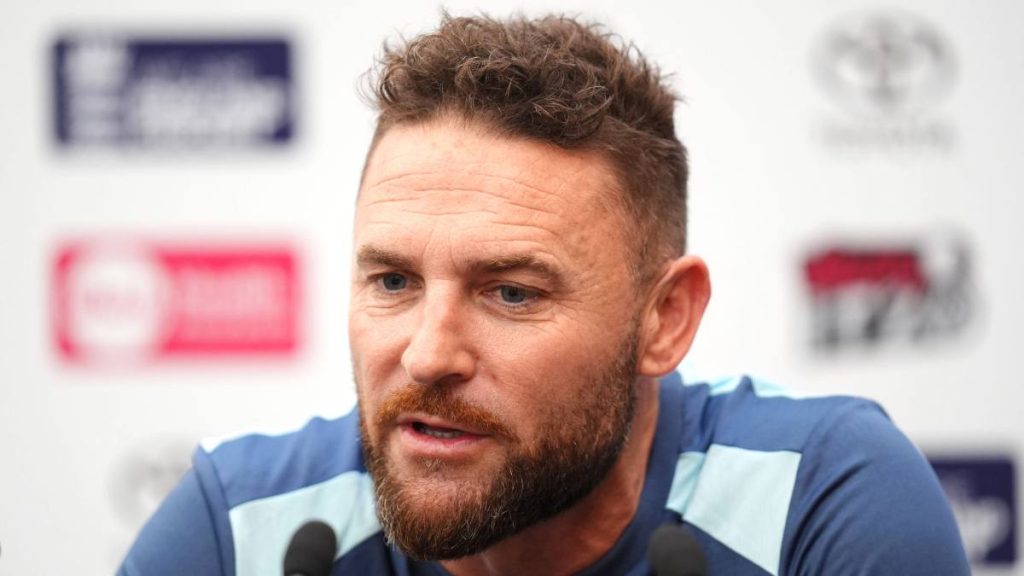 England white-ball head coach Brendon McCullum.