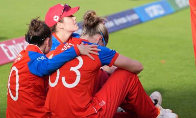England players after the final at Lord’s