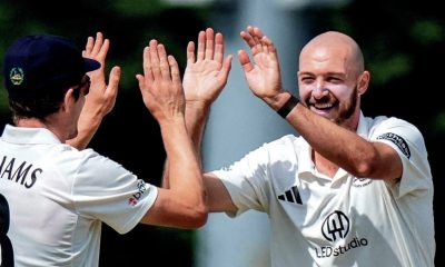 Aussie quick Gabe Bell helped Gloucestershire to a first win of the season over Derbyshire