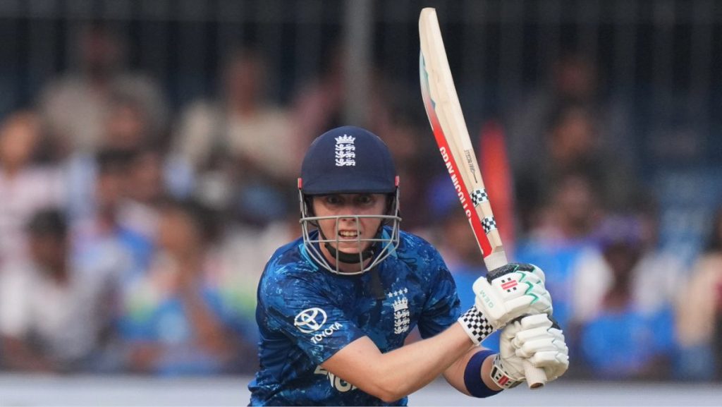 England’s Heather Knight in action against India at the Women's Cricket World Cup