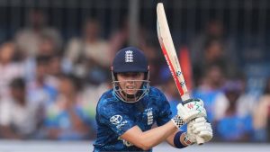 England’s Heather Knight in action against India at the Women's Cricket World Cup