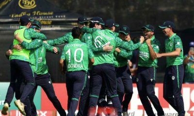 Ireland celebrate a historic win