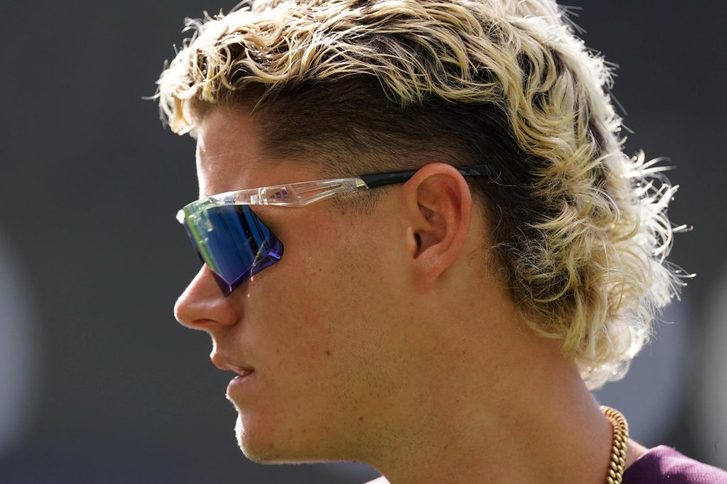 England’s Jacob Bethell looks on during a nets session at the MCG