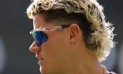 England’s Jacob Bethell looks on during a nets session at the MCG