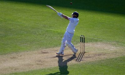James Rew perishes to the short ball with 10 minutes to go till the close on day two
