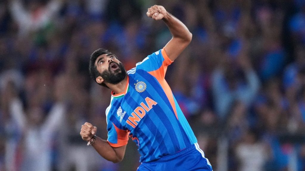 Jasprit Bumrah celebrating