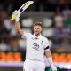 Joe Root celebrates his century in Brisbane