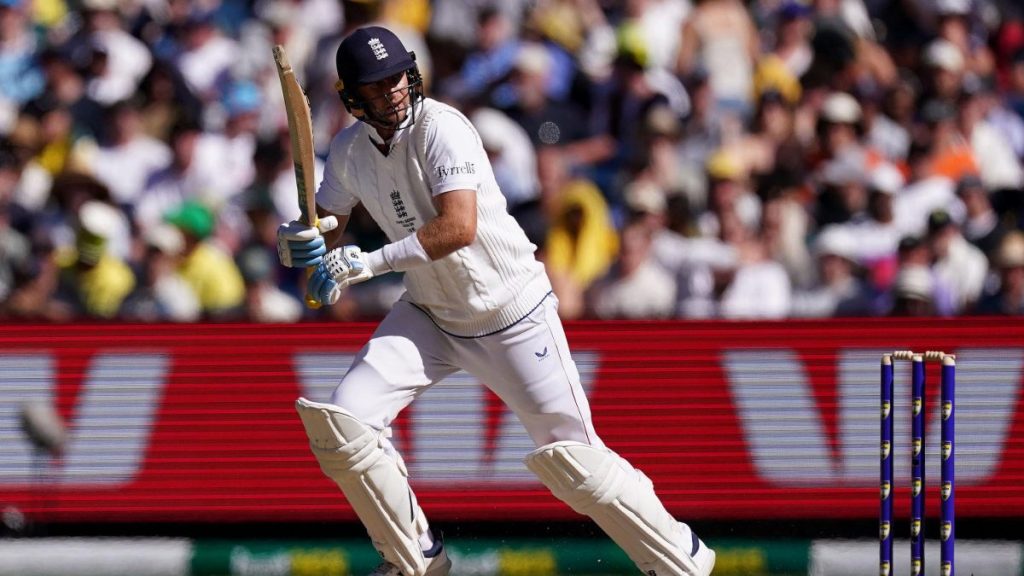 Joe Root bats during England’s Ashes win in Melbourne.