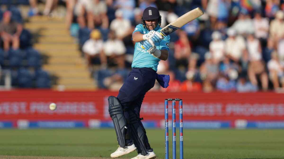 Joe Root batting for England