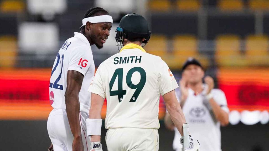 Jofra Archer and Steve Smith