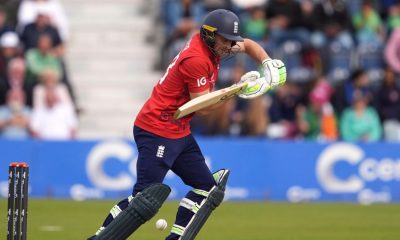 Jos Buttler batting against Ireland