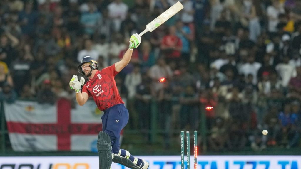 Jos Buttler is bowled