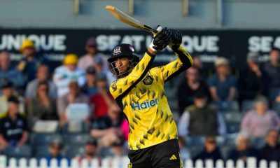 Kamran Dhariwal in action for Gloucestershire during his breakthrough 2026 season.
