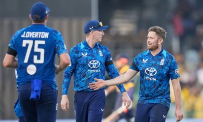 Liam Dawson celebrates