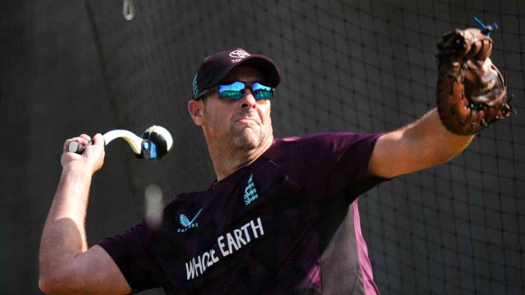 Marcus Trescothick during England training