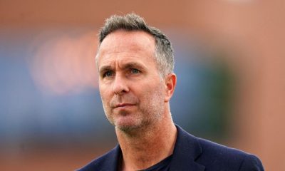 Michael Vaughan at a cricket ground