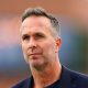 Michael Vaughan at a cricket ground