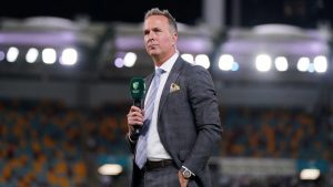 Former England captain Michael Vaughan is working as a media pundit for the Ashes series in Australia