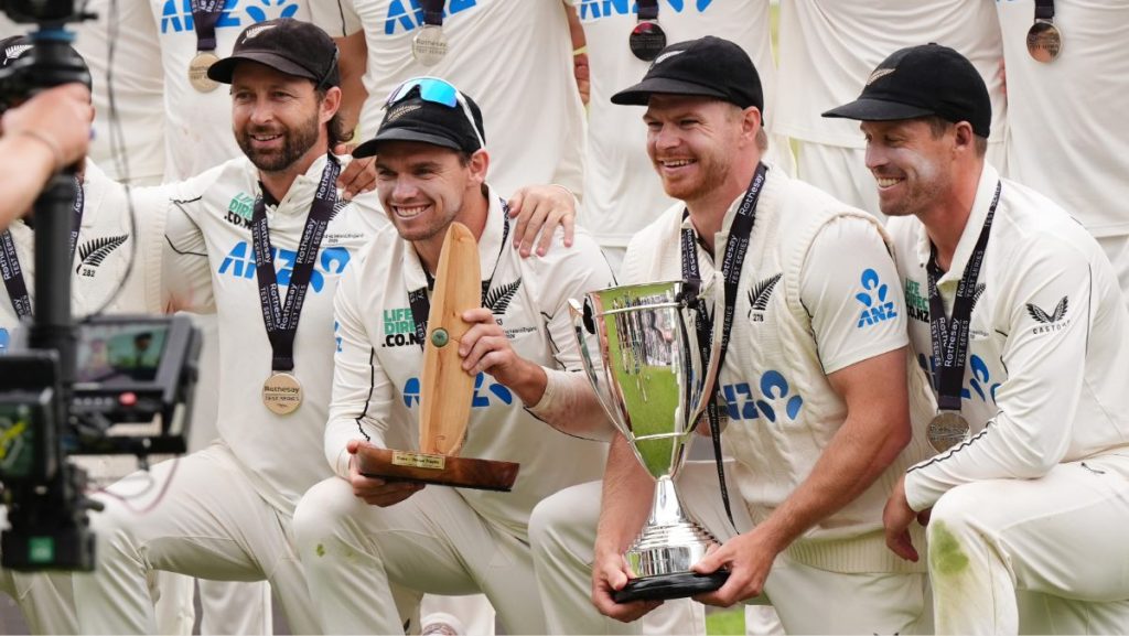 New Zealand players celebrate