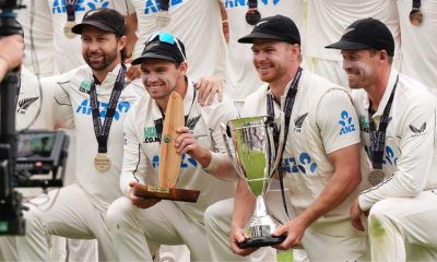 New Zealand players celebrate