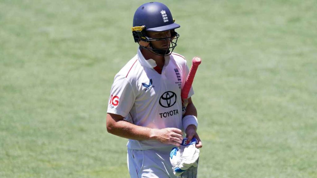 Ollie Pope after being dismissed