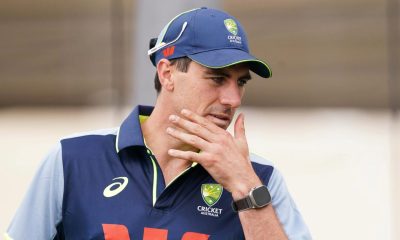 Pat Cummins, pictured during a nets session, has not been included in Australia's squad for the second Ashes Test in Brisbane