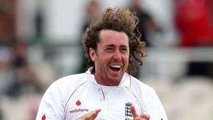 Ryan Sidebottom in action for England
