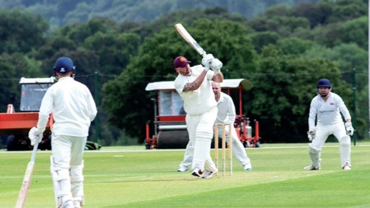 Scott Gretton in action for the Bob Willis XI