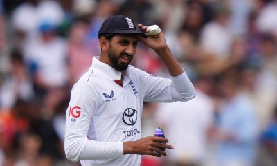 Shoaib Bashir playing for England